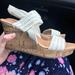 American Eagle Outfitters Shoes | Brand New Wo Tags American Eagle Wedge Sz 10 Cream | Color: Cream | Size: 10