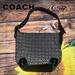 Coach Bags | Coach C Logo Purse Pocketbook Leather Trim | Color: Black/White | Size: Os