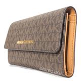 Michael Kors Bags | Michael Kors Jet Set Travel Trifold Wallet Nwt | Color: Brown | Size: Os