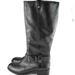 Jessica Simpson Shoes | Jessica Simpson Studded Buckle Leather Riding Boot | Color: Black | Size: 6