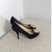 Kate Spade Shoes | Kate Spade Ny Black Suede Gold Rhinestone Shoes | Color: Black/Gold | Size: 8b