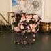 Pink Victoria's Secret Bags | Euc Victoria's Secret Pink Floral Crossbody Bag | Color: Black/Pink | Size: Os