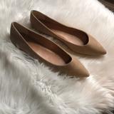 J. Crew Shoes | J Crew Suede Flats | Color: Cream | Size: 9.5