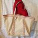 Victoria's Secret Bags | Nwt Victoria's Secret Large Bag, Cream & Pink | Color: Cream/Pink | Size: Os