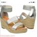 Michael Kors Shoes | Gorgeous Michael Kors Wedges- Kids | Color: Silver/Tan | Size: 4g