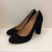 J. Crew Shoes | Black Suede J Crew Heels - Size 7 | Color: Black | Size: 7