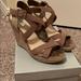 Jessica Simpson Shoes | Jessica Simpson Wedge Espadrilles | Color: Tan | Size: 9