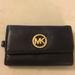 Michael Kors Bags | Michael Kors Leather 6 Key Rings Wallet | Color: Black | Size: 4”X2.5”X0.5”