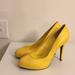 Ralph Lauren Shoes | Guc Ralph Lauren Yellow Snake Skin Sz 10b | Color: Gold/Yellow | Size: 10