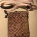 Coach Bags | Coach Leather/Fabric Cross Body Bag | Color: Brown/Tan | Size: Os