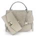 Michael Kors Bags | Michael Kors Cassie Large Th Satchel Wallet Set | Color: Gray/Silver | Size: Large