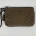 Coach Bags | Coach Brown Pebbled Leather Wristlet Stud Accents Handbag New | Color: Brown | Size: Os