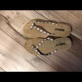 J. Crew Shoes | J Crew Flip Flops Size 7 | Color: Blue/Cream | Size: 7