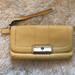 Coach Bags | Coach Wristlet Clutch | Color: Silver/Yellow | Size: Os