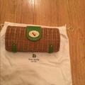 Kate Spade Bags | Kate Spade Straw Clutch Rare And New Like | Color: Green | Size: Os