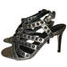 Coach Shoes | Coach Metallic Studded Leather Strappy Heels | Color: Gray/Silver | Size: 6