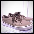 Vans Shoes | Canvas & Leather Brown Vans Tie | Color: Brown/Tan | Size: 5.5b