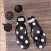 Kate Spade Shoes | Kate Spade Polka Dot Flip Flops Women Size 5-6 | Color: Black/White | Size: Us (5-6)