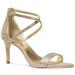 Michael Kors Shoes | Michael Kors Ava Evening Dress Sand Silver Heel | Color: Gold/Silver | Size: 7