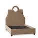 My Chic Nest Tess Upholstered Standard Bed Polyester in Brown | 69 H x 80 W x 87 D in | Wayfair 532-108-1120-K