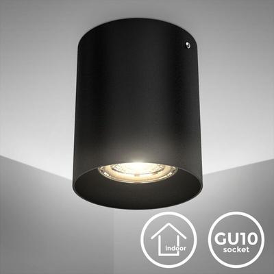 Led Deckenspot Aufbauleuchte Strahler Downlight Deckenlampe schwarz metall GU10 - B.k.licht