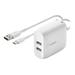 Belkin 24W Dual Wall Charger with USBC to USBA Cable