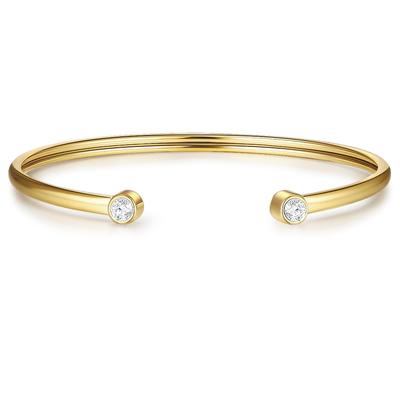 Eastside - Armreif Edelstahl Zirkonia in Gelbgold Armbänder & Armreife 1 ct Damen