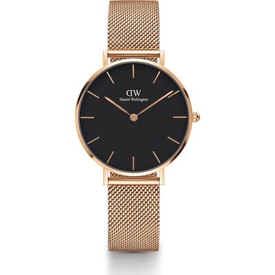 Daniel Wellington - Petite Melrose Schwarz Damenuhren 1 ct Schwarz Damen