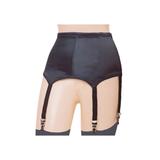 Plus Size Women's 6-Strap Soft Shaping Garter Belt by Rago in Black (Size 2X)