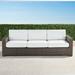 Palermo Sofa with Cushions in Bronze Finish - Rain Resort Stripe Indigo, Standard Cushion - Frontgate