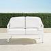 Avery Loveseat with Cushions in White Finish - Rain Sailcloth Seagull - Frontgate