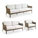 Seton Seating Replacement Cushions - Lounge Chair, Stripe, Cara Stripe Indigo Lounge Chair, Standard - Frontgate