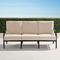 Grayson Sofa with Cushions in Black Aluminum - Sunbrella Rain, Rain Marsala - Frontgate