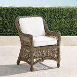 Set of 2 Hampton Dining Arm Chair in Driftwood Finish - Rain Resort Stripe Indigo, Standard - Frontgate