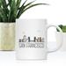 Koyal Wholesale Colorful City Skyline Coffee Mug Ceramic in Brown/White | 3.8 H in | Wayfair APP96113