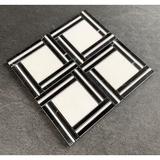 ES Stone Natural Stone Pinwheel Mosaic Wall & Floor Tile Marble in White/Black | 0.38 D in | Wayfair MG5