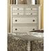 Kelly Clarkson Home Briella 5 Drawer 38" W Solid Wood Chest Wood in Brown/Green/White | 54 H x 38 W x 18 D in | Wayfair