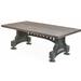 Williston Forge Colindas Coffee Table Wood/Metal in Brown/Gray/White | 19 H x 53 W x 27.5 D in | Wayfair 3D2705EF7F3645D0AE9815DDBB8A14A6