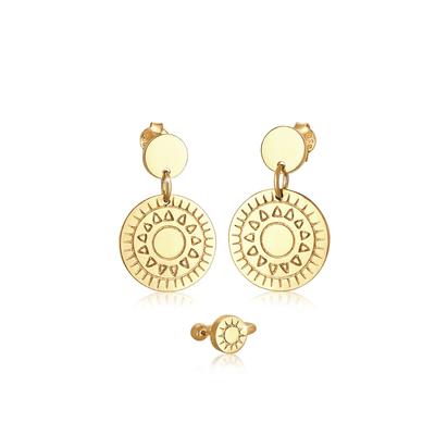 Elli - 2er Set Ornament Ohrhänger Earcuff 925 Silber Ohrringe 1 ct Damen (79.99 € / 1 ct) Image