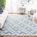 Blue 60 x 0.2 in Indoor Area Rug - World Menagerie Digit Damask Hand Tufted Wool Area Rug Wool | 60 W x 0.2 D in | Wayfair