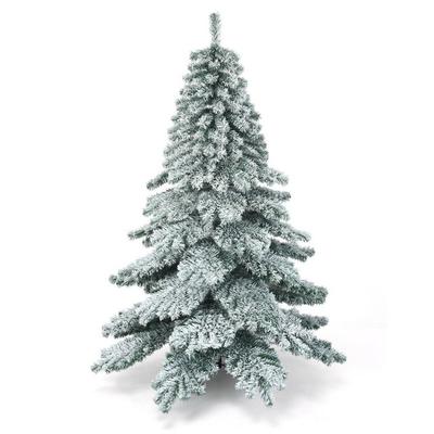 Costway 6 Feet Snow Flocked Artificial PVC Christm...