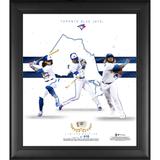 Toronto Blue Jays Framed 15" x 17" Franchise Foundations Collage with a Piece of Game Used Baseball - Limited Edition 416