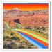 Art Remedy Nature & Landscape Rainbow Road Desert Rocks - Graphic Art Print Canvas | 16 H x 16 W x 1.5 D in | Wayfair 35612_16x16_CANV_XHD