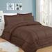 Winston Porter Exmoor Checkered Comforter Set Polyester/Polyfill/Microfiber in Brown | Queen Comforter + 7 Additional Pieces | Wayfair