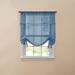 Wide Width BH Studio Sheer Voile Tie-Up Shade by BH Studio in Smoke Blue (Size 32" W 44" L) Window Curtain
