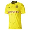 Puma BVB Cup Shirt Replica SS with Evonik W/O Opel Football Shirt - Cyber Yellow-Puma Black, M