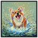 Art Remedy Animals Colorful Corgi Dogs & Puppies - Graphic Art Print Canvas | 16 H x 16 W x 1.5 D in | Wayfair 35772_16x16_CANV_BFL