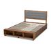 Latitude Run® Damini Storage Platform Bed Upholstered, Wood in Gray/Brown | 58.3 H x 64.96 W x 90.74 D in | Wayfair