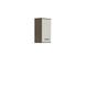 FORTE Veris Hängeschrank mit 1 Tür, Holzwerkstoff, Sonoma Eiche / Weiß Hochglanz, 68,8 x 40,2 x 29 cm