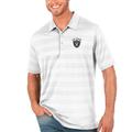 Men's Antigua White Las Vegas Raiders Compass Polo